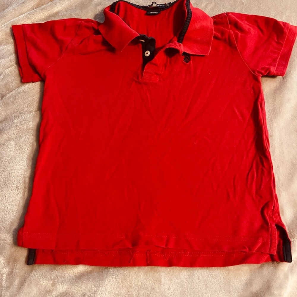U.S. Polo Assn. Vibrant Red Kids Polo Shirt
